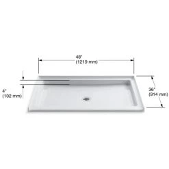 Kohler Purist 48" x 36" Single Threshold Shower Base with Center Drain 10 Kohler Purist 48" x 36" Single Threshold Shower Base with Center Drain -Shower Bases Sales kohler k 9026 alternate image 69