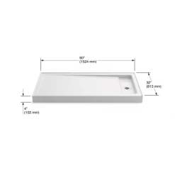 Kohler Bellwether 60" x 32" Single Threshold Shower Base with Recessed Center Right Drain 12 Kohler Bellwether 60" x 32" Single Threshold Shower Base with Recessed Center Right Drain -Shower Bases Sales kohler k 9164 alternate image 54