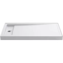 Kohler Bellwether 60" x 32" Single Threshold Shower Base with Recessed Offset Left Drain