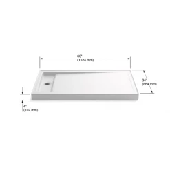 Kohler Bellwether 60" x 34" Rectangular Shower Base with Single Threshold and Left Drain 12 Kohler Bellwether 60" x 34" Rectangular Shower Base with Single Threshold and Left Drain -Shower Bases Sales kohler k 9193 alternate image 91