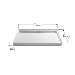 Kohler Groove 60" x 42" Acrylic Shower Receptor with Back Drain -Shower Bases Sales kohler k 9996 alternate image 131