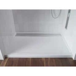 Kohler Groove 60" x 42" Acrylic Shower Receptor with Back Drain -Shower Bases Sales kohler k 9996 alternate view 1081