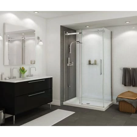 Maax B3Round 47-7/8" x 31-7/8" Rectangular Shower Base with Double Threshold and Center Drain 4 Maax B3Round 47-7/8" x 31-7/8" Rectangular Shower Base with Double Threshold and Center Drain - Image 2