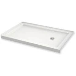 Maax B3Round 59-7/8" x 29-7/8" Rectangular Shower Base with Single Threshold and Right Drain
