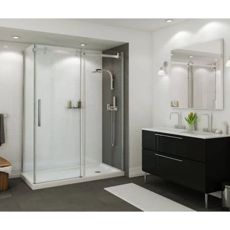 Maax B3Round 59-7/8" x 29-7/8" Rectangular Shower Base with Double Threshold and Right Drain 4 Maax B3Round 59-7/8" x 29-7/8" Rectangular Shower Base with Double Threshold and Right Drain - Image 2