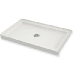 Maax B3Square 47-7/8" x 33-7/8" Rectangular Shower Base with Single Threshold and Center Drain