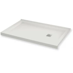 Maax B3Square 59-7/8" x 31-7/8" Rectangular Shower Base with Double Threshold and Right Drain
