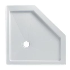 Miseno 35-1/4" x 35-1/4" Shower Base with Triple Threshold and Center Drain -Shower Bases Sales miseno msp 3636na top view 9