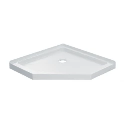 Miseno 35-1/4" x 35-1/4" Shower Base with Triple Threshold and Center Drain