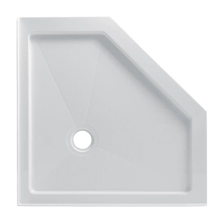 Miseno 37-1/2" x 37-1/2" Shower Base with Triple Threshold and Center Drain 6 Miseno 37-1/2" x 37-1/2" Shower Base with Triple Threshold and Center Drain - Image 4