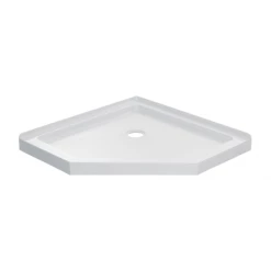 Miseno 37-1/2" x 37-1/2" Shower Base with Triple Threshold and Center Drain