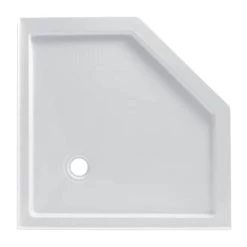 Miseno 42" x 42" Shower Base with Triple Threshold and Center Drain -Shower Bases Sales miseno msp 4242na top view 11
