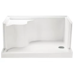 MTI Baths 48" x 31-1/2" Shower Base with Single Threshold and Right Drain