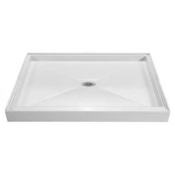 MTI Baths Designer 48" x 42" Rectangular Shower Base with Single Threshold and Center Drain