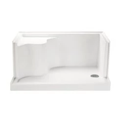 MTI Baths Designer 59-1/2" x 31-1/4" Rectangular Shower Base with Single Threshold and Right Drain