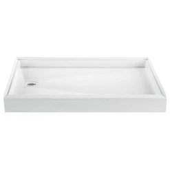 MTI Baths 59-5/8" x 35-3/4" Shower Base with Single Threshold and Left Drain