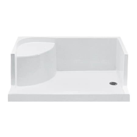 MTI Baths Designer 59-3/4" x 35-1/2" Rectangular Shower Base with Single Threshold and Right Drain 3 MTI Baths Designer 59-3/4" x 35-1/2" Rectangular Shower Base with Single Threshold and Right Drain