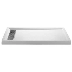 MTI Baths 71-3/4" x 36" Shower Base with Single Threshold and Left Drain