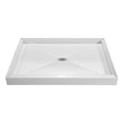 MTI Baths Designer 60" x 48" Rectangular Shower Base with Single Threshold and Center Drain