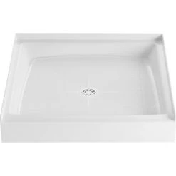 PROFLO Morenci 36" x 36" Square Shower Base with Single Threshold and Center Drain 12 PROFLO Morenci 36" x 36" Square Shower Base with Single Threshold and Center Drain -Shower Bases Sales proflo pfsb3636 alternate image 5