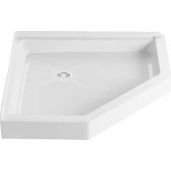 PROFLO Morenci 36" x 36" Neo-Angle Shower Base with Triple Threshold and Rear Drain 10 PROFLO Morenci 36" x 36" Neo-Angle Shower Base with Triple Threshold and Rear Drain -Shower Bases Sales proflo pfsb3636neo alternate image 7