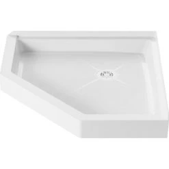 PROFLO Morenci 36" x 36" Neo-Angle Shower Base with Triple Threshold and Rear Drain 11 PROFLO Morenci 36" x 36" Neo-Angle Shower Base with Triple Threshold and Rear Drain -Shower Bases Sales proflo pfsb3636neo alternate image 8