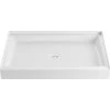 PROFLO Morenci 48" x 34" Rectangular Shower Base with Single Threshold and Center Drain -Shower Bases Sales proflo pfsb4834wh 7004816