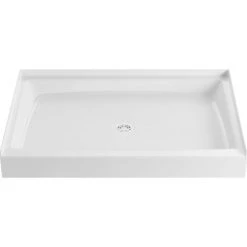 PROFLO Morenci 48" x 34" Rectangular Shower Base with Single Threshold and Center Drain