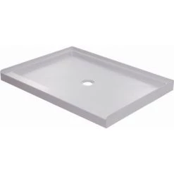PROFLO Hammond 48" x 34" Rectangular Shower Base with Single Threshold and Center Drain