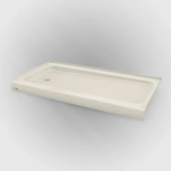 PROFLO Bannack 60" x 32" Rectangular Shower Base with Single Threshold and Left Drain