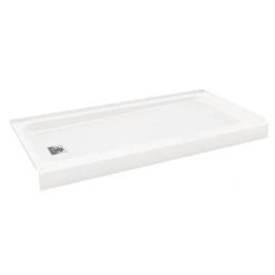 PROFLO Bannack 60" x 34" Rectangular Shower Base with Single Threshold and Left Drain