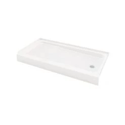 PROFLO Bannack 60" x 36" Rectangular Shower Base with Single Threshold and Right Drain