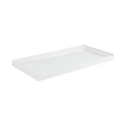 Signature Hardware Palhurst 60" x 30" Three Wall Alcove Shower Base with Single Threshold and Right Drain