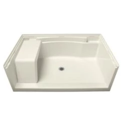 Sterling 60" x 36" Shower Base with Single Threshold and Center Drain
