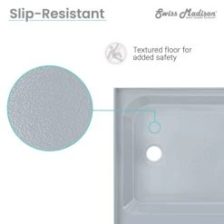 Swiss Madison Voltaire 48" x 36" Rectangular Shower Base with Single Threshold, and Left Drain 11 Swiss Madison Voltaire 48" x 36" Rectangular Shower Base with Single Threshold, and Left Drain -Shower Bases Sales swiss madison sm sb508 alternate view 762