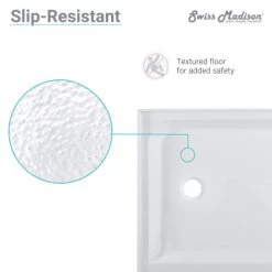 Swiss Madison Voltaire 42" x 42" Rectangular Shower Base with Single Threshold, and Center Drain 12 Swiss Madison Voltaire 42" x 42" Rectangular Shower Base with Single Threshold, and Center Drain -Shower Bases Sales swiss madison sm sb535 alternate view 114